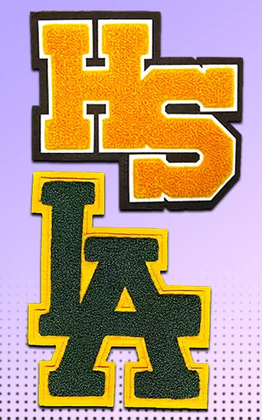 Custom Chenille Patches Flexible Backing Choices