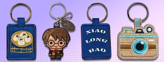 Custom Embroidered Keychains