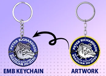 Custom Embroidered Keychains