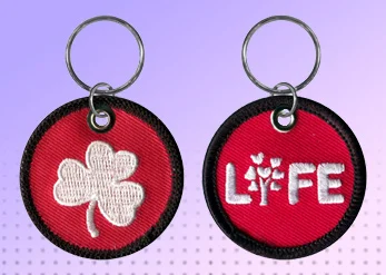 Custom Embroidered Keychains