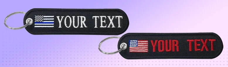 Custom Embroidered Keychains