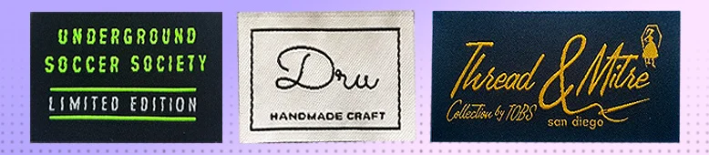 Custom woven Labels